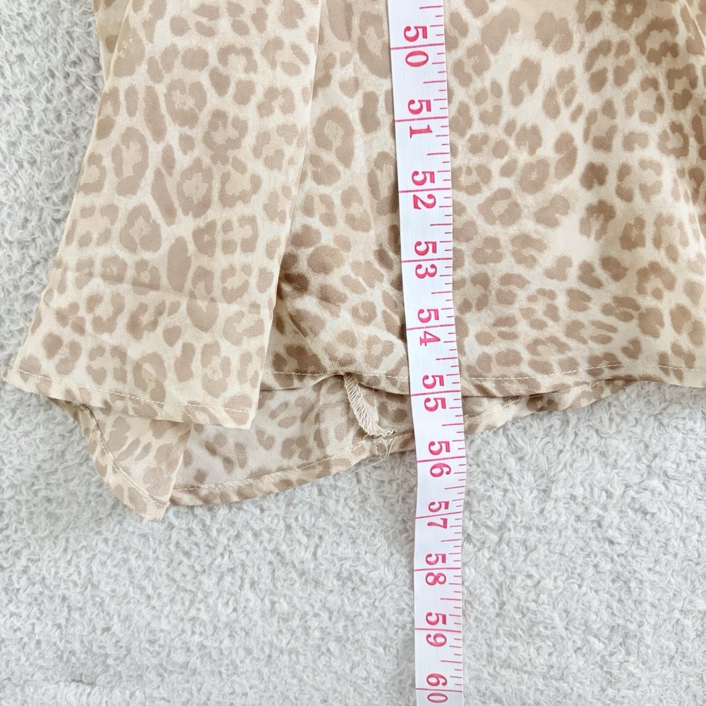 Torrid Leopard Maxi Dress 2X 18 20 Boho Quiet Luxury Blouson Sleeve Ruffle NWT - Picture 12 of 13